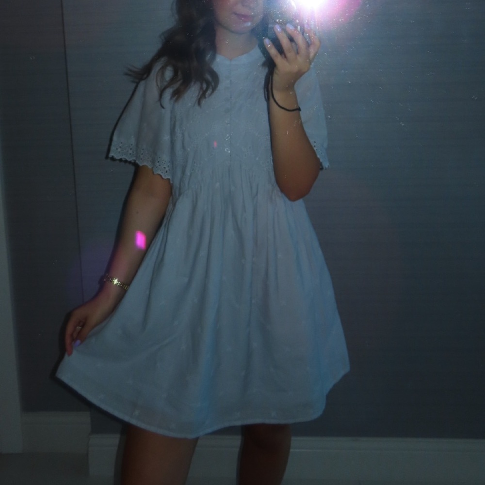 Universal Thread Light Blue Eyelet Women’s Mini Dress
